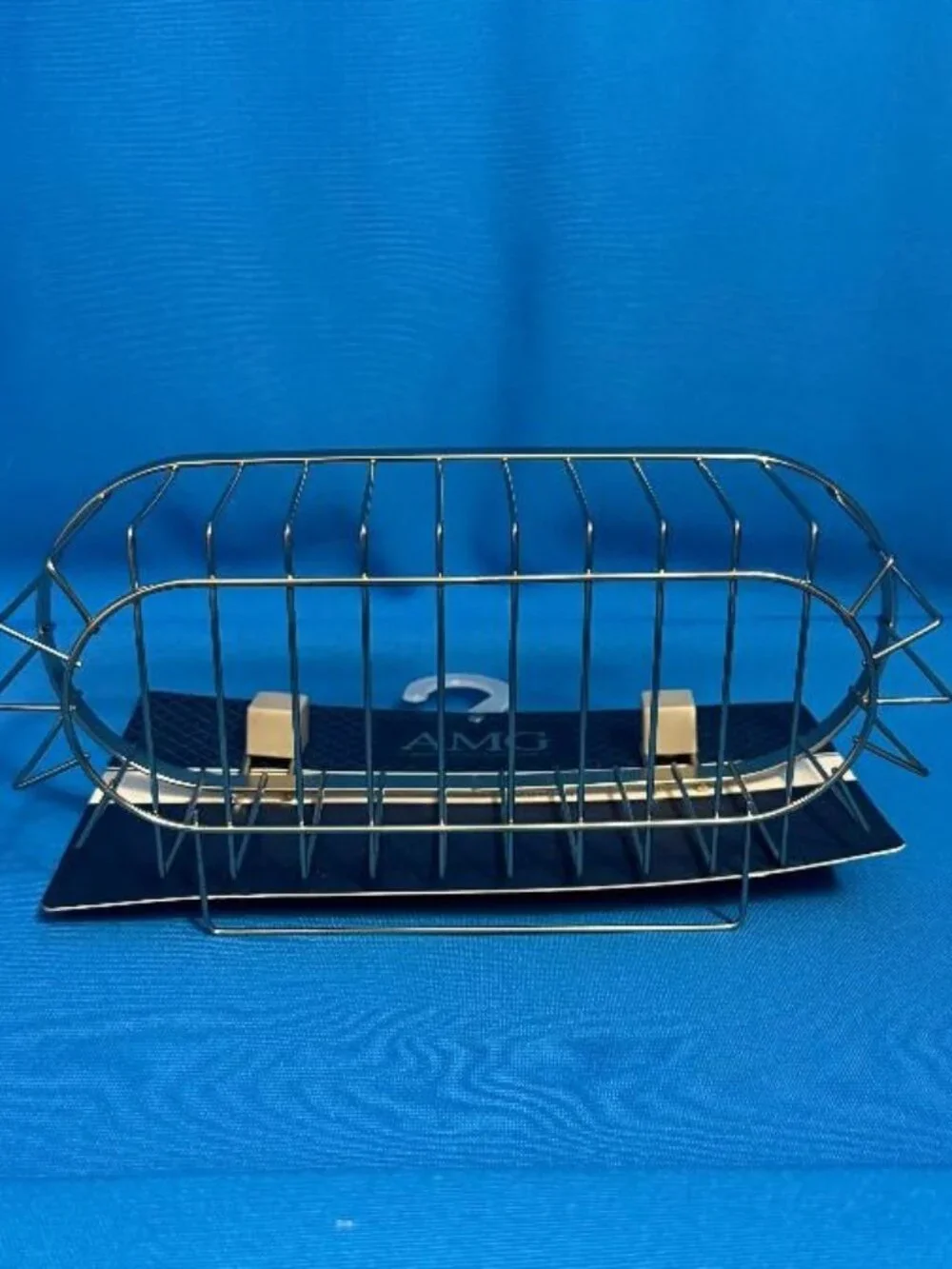 NEW AMG BATH COLLECTIONS OVAL SUCTION CADDY CHROME COLOR & RUST RESISTANT FINISH